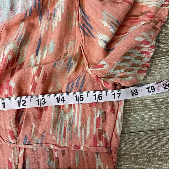 Knox Rose Pink and Coral Patterned Dress Size Medium - Picture 8 of 10